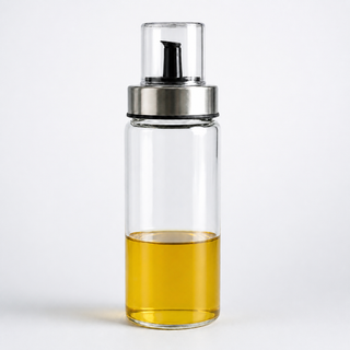 Custom Borosilicate Glass Oil Bottle with Protected Spout
