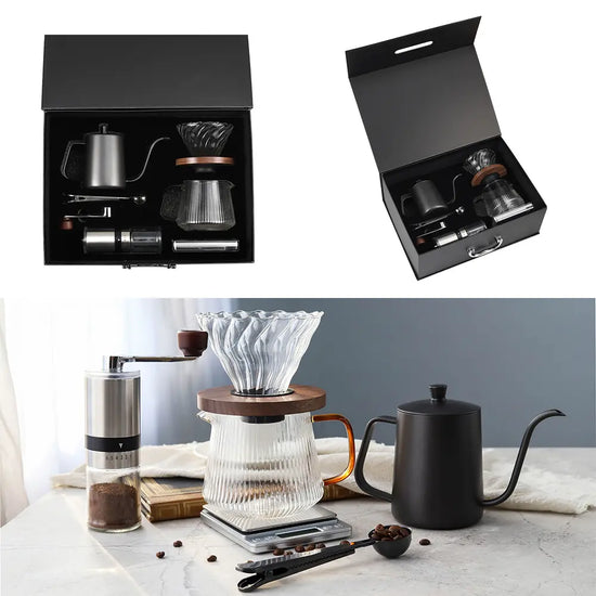 Portable coffee brewing gift set, model 1080461