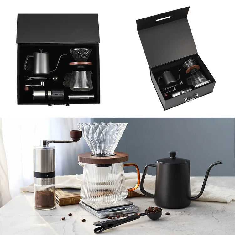 Portable coffee brewing gift set, model 1080461