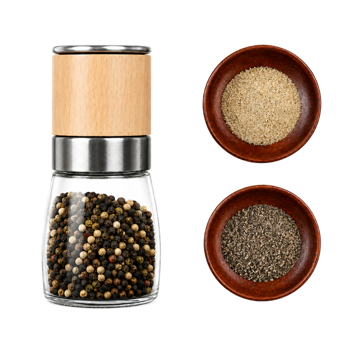 OEM Compact Glass Salt & Pepper Grinder — image 3