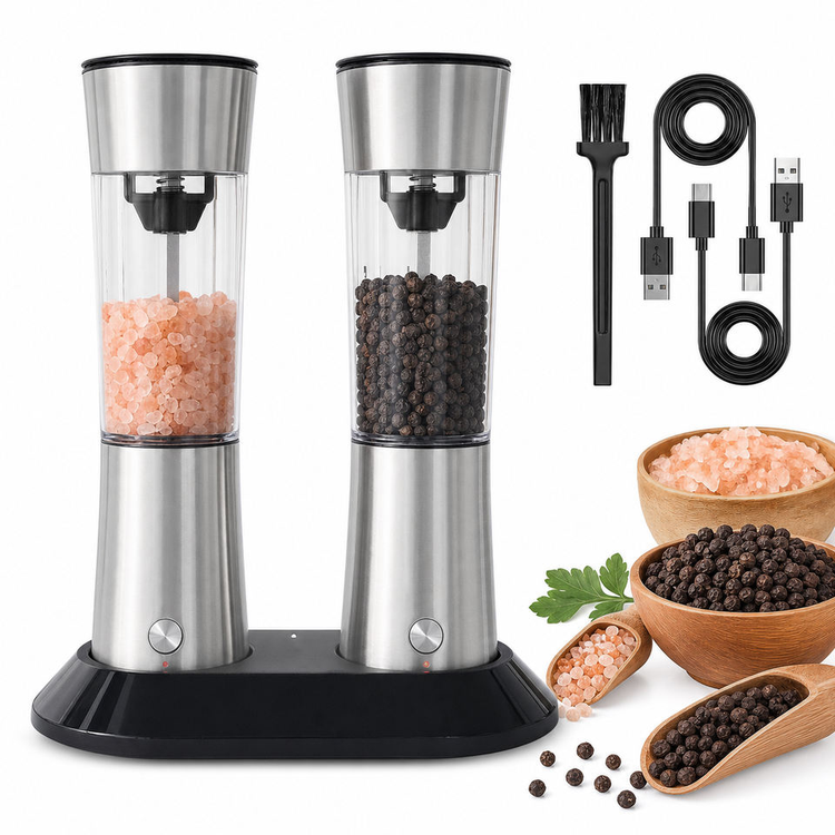 OEM Gravity Electric Salt & Pepper Grinder Set — image 4