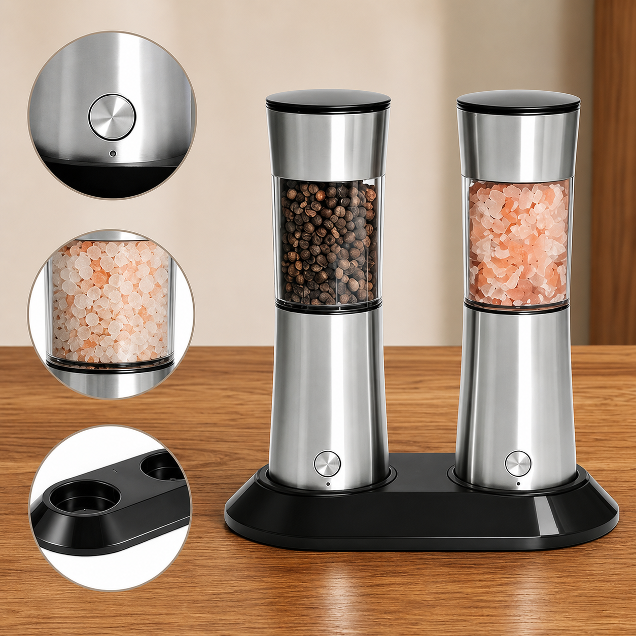 OEM Gravity Electric Salt & Pepper Grinder Set — image 5