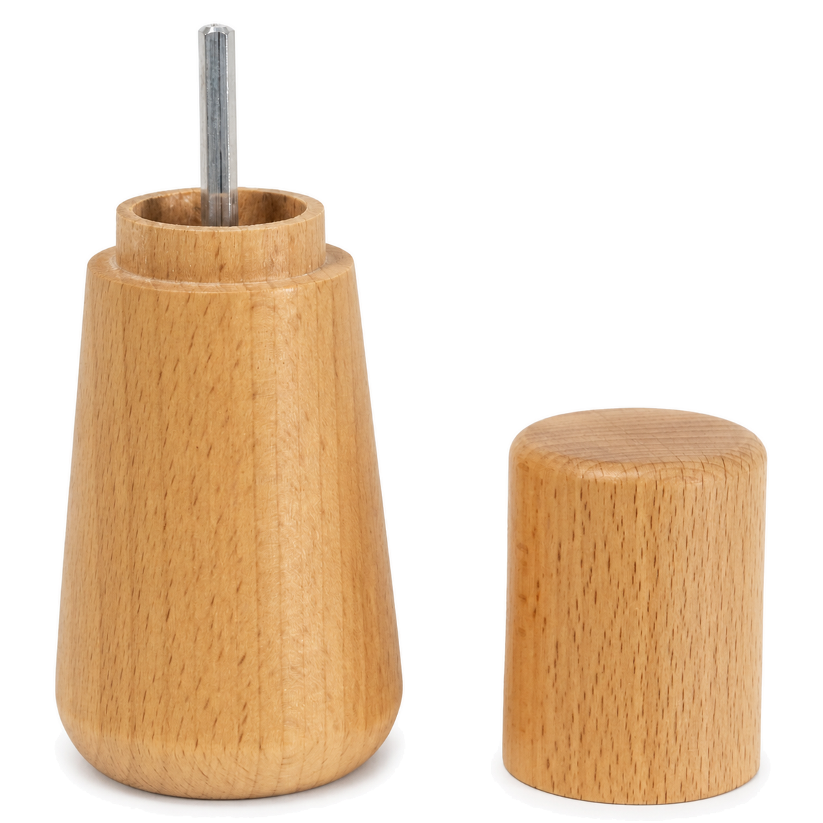 OEM Natural Beech Wood Pepper Mill — image 2