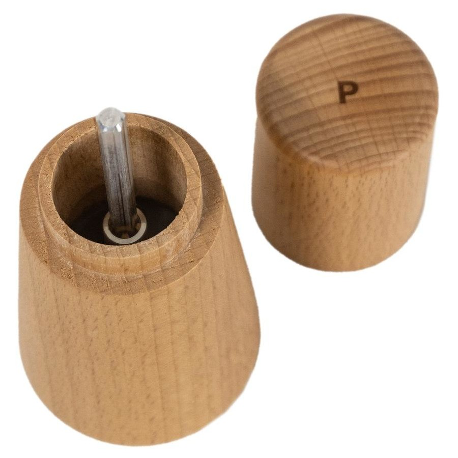 OEM Natural Beech Wood Pepper Mill — image 4