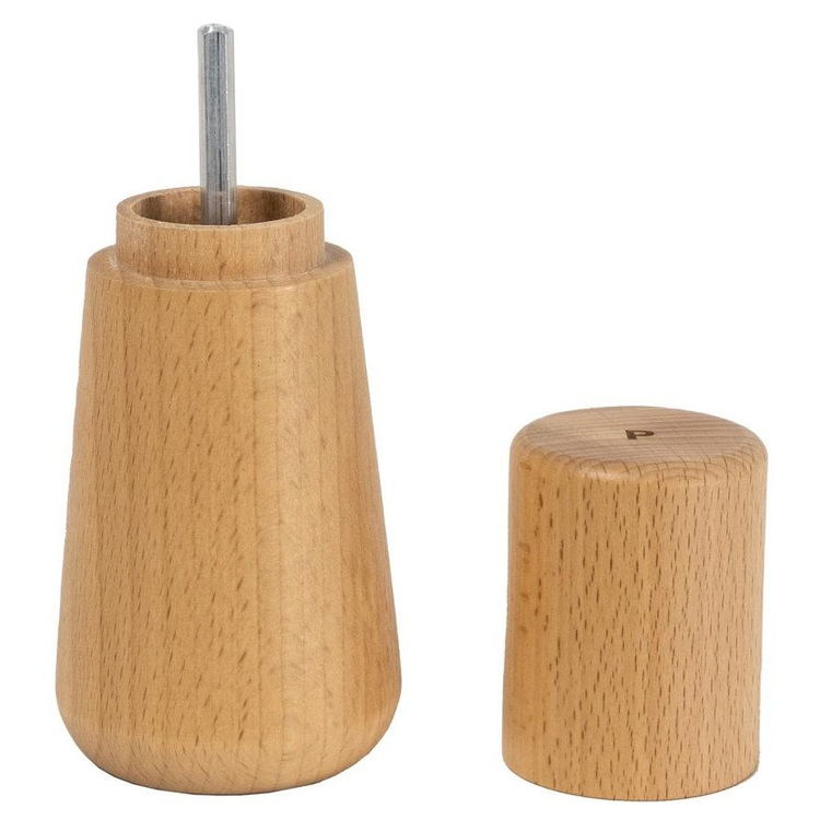 OEM Natural Beech Wood Pepper Mill — image 5