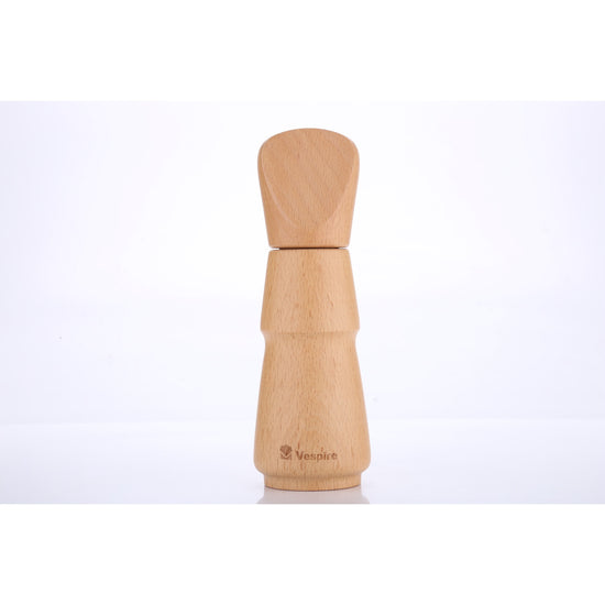OEM Sculpted Beech Wood Pepper Mill