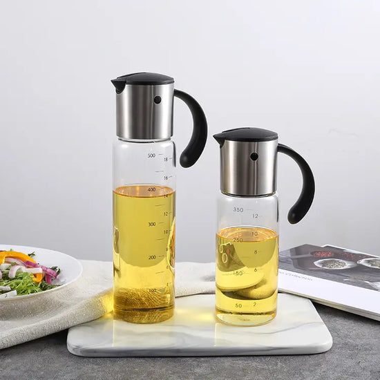 Stainless-steel gravity oil dispenser, models 1060127 and 1060128
