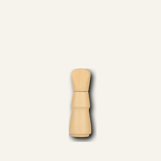 A15008 sculpted natural beech pepper mill, 210 mm