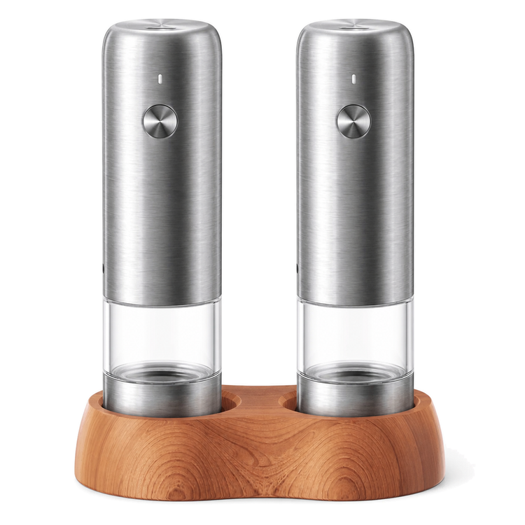 OEM Mini Rechargeable Salt & Pepper Grinder Set — image 2