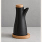 ODM Sculptural Black & White Oil Cruet Set