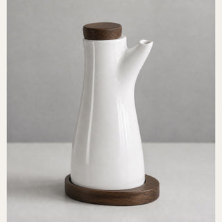 ODM Sculptural Black & White Oil Cruet Set